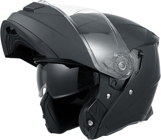 Motorcycle Helmets for Adults, Open Face Motorcycle Helmet with Dual Visor